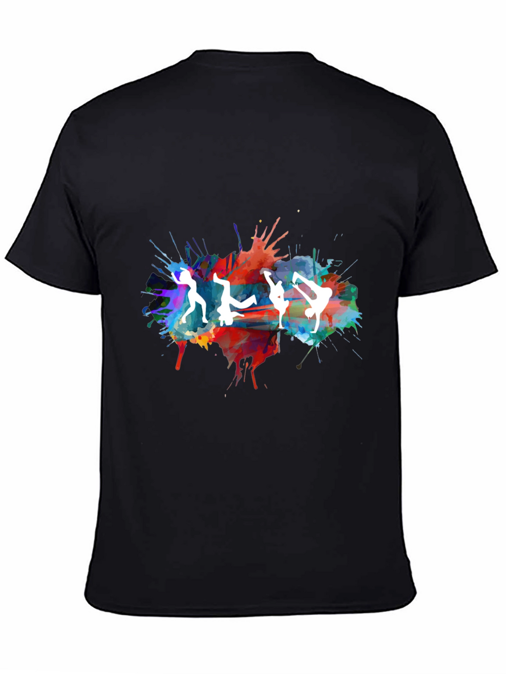 Dance Silhouette Splatter Graphic Tee