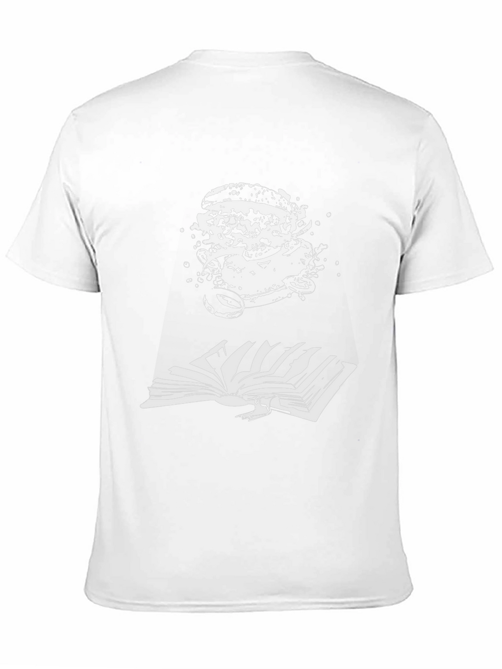Burger Bookworm Black T-Shirt