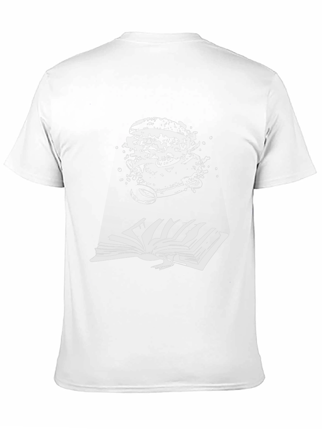 Burger Bookworm Black T-Shirt