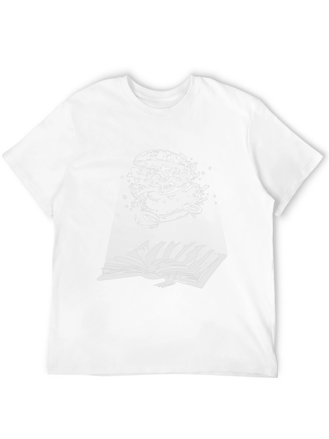 Burger Bookworm Black T-Shirt