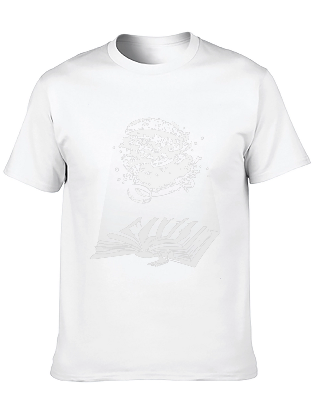 Burger Bookworm Black T-Shirt