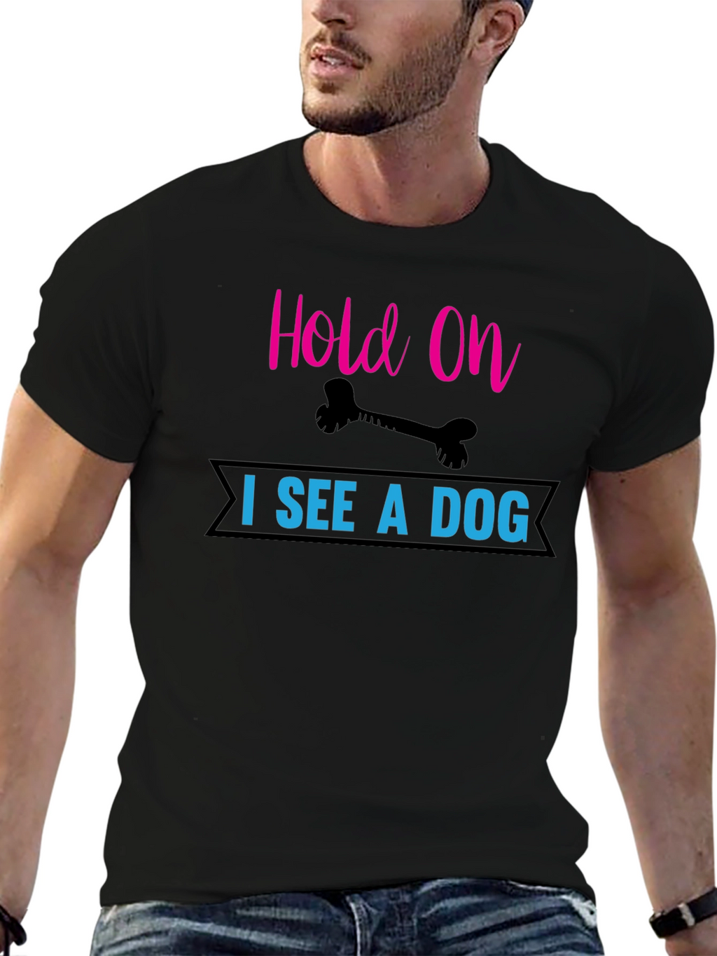 Hold On I See a Dog T-Shirt