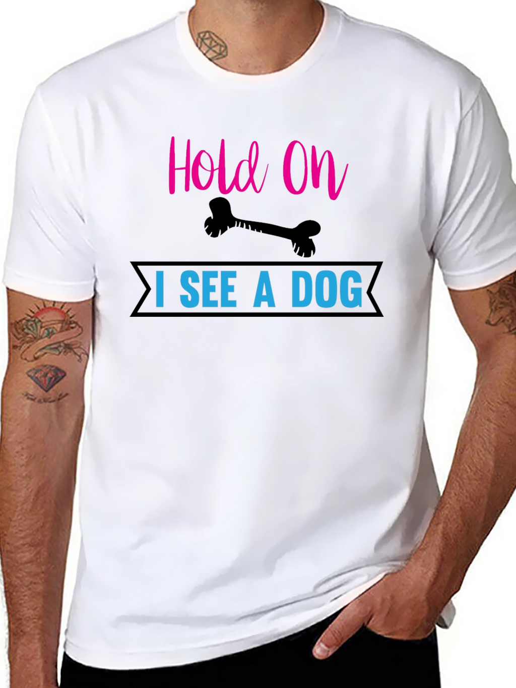 Hold On I See a Dog T-Shirt