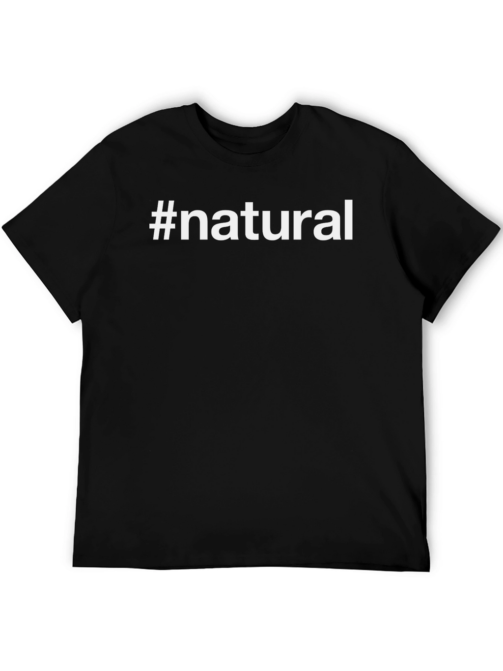 #Natural Black Graphic T-Shirt