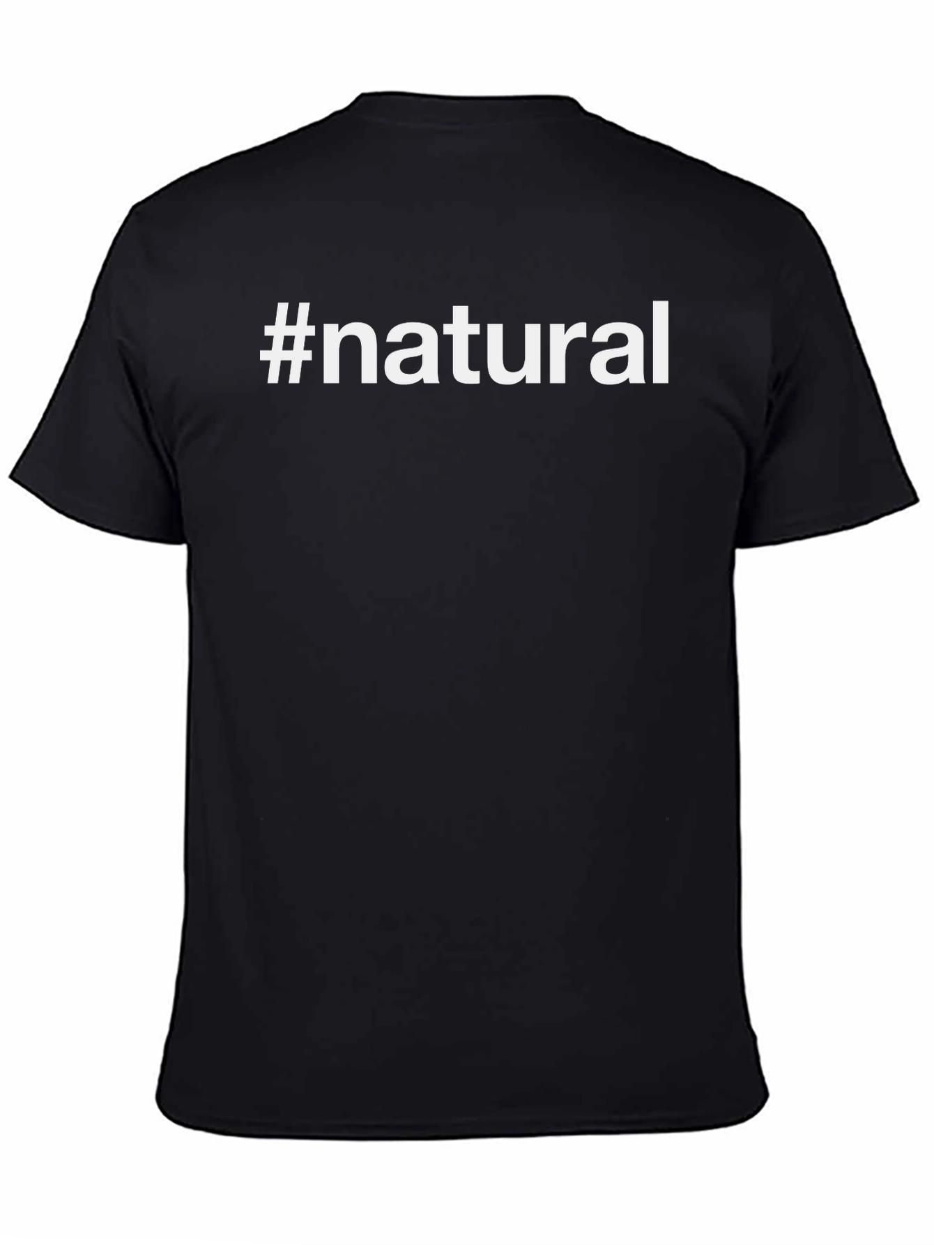 #Natural Black Graphic T-Shirt