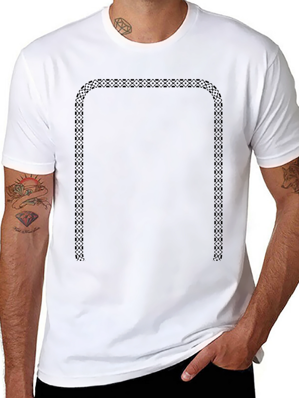 Celtic Border Black T-Shirt