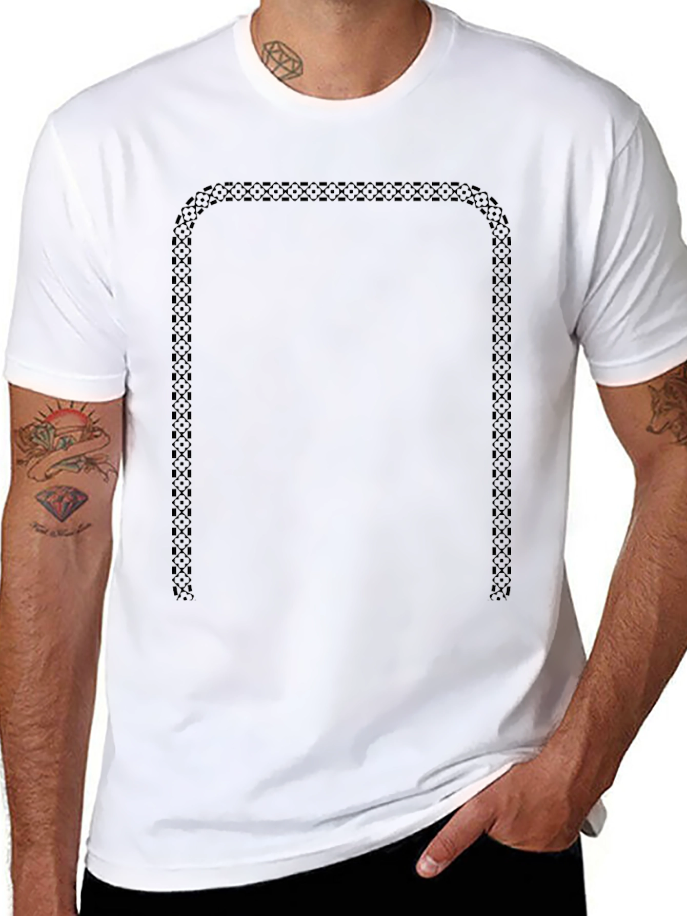 Celtic Border Black T-Shirt