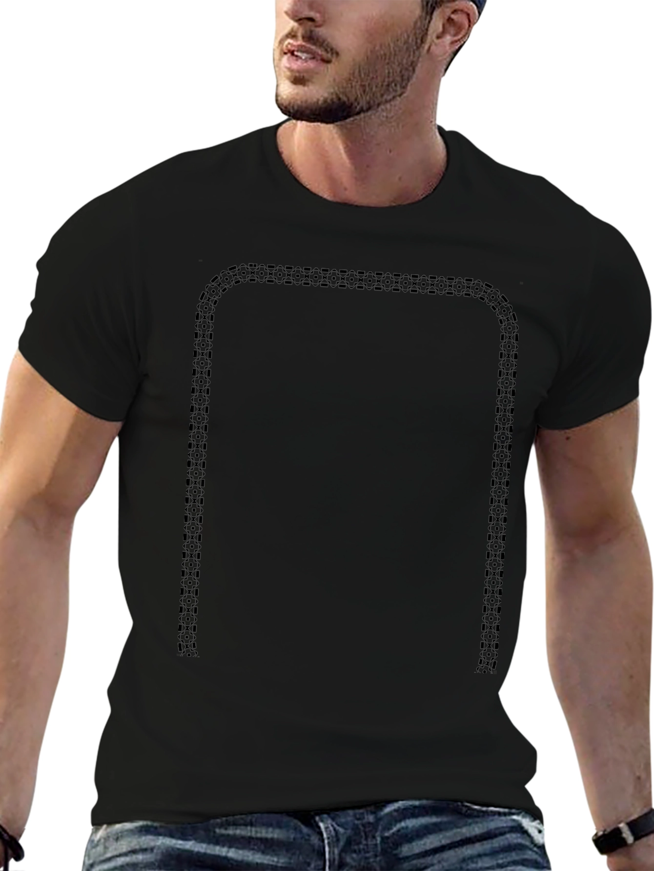 Celtic Border Black T-Shirt