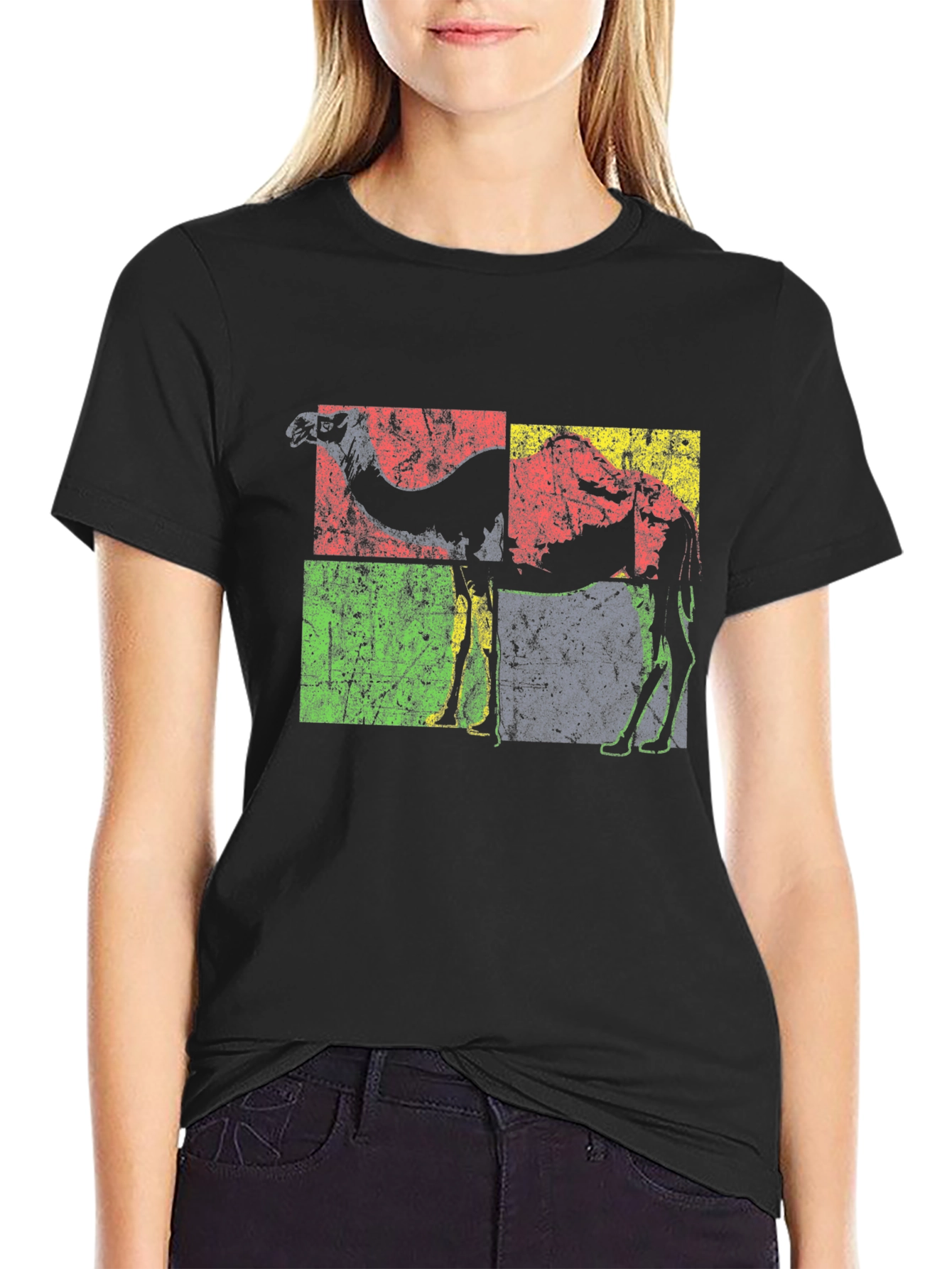Vintage Camel Graphic T-Shirt - Retro Style