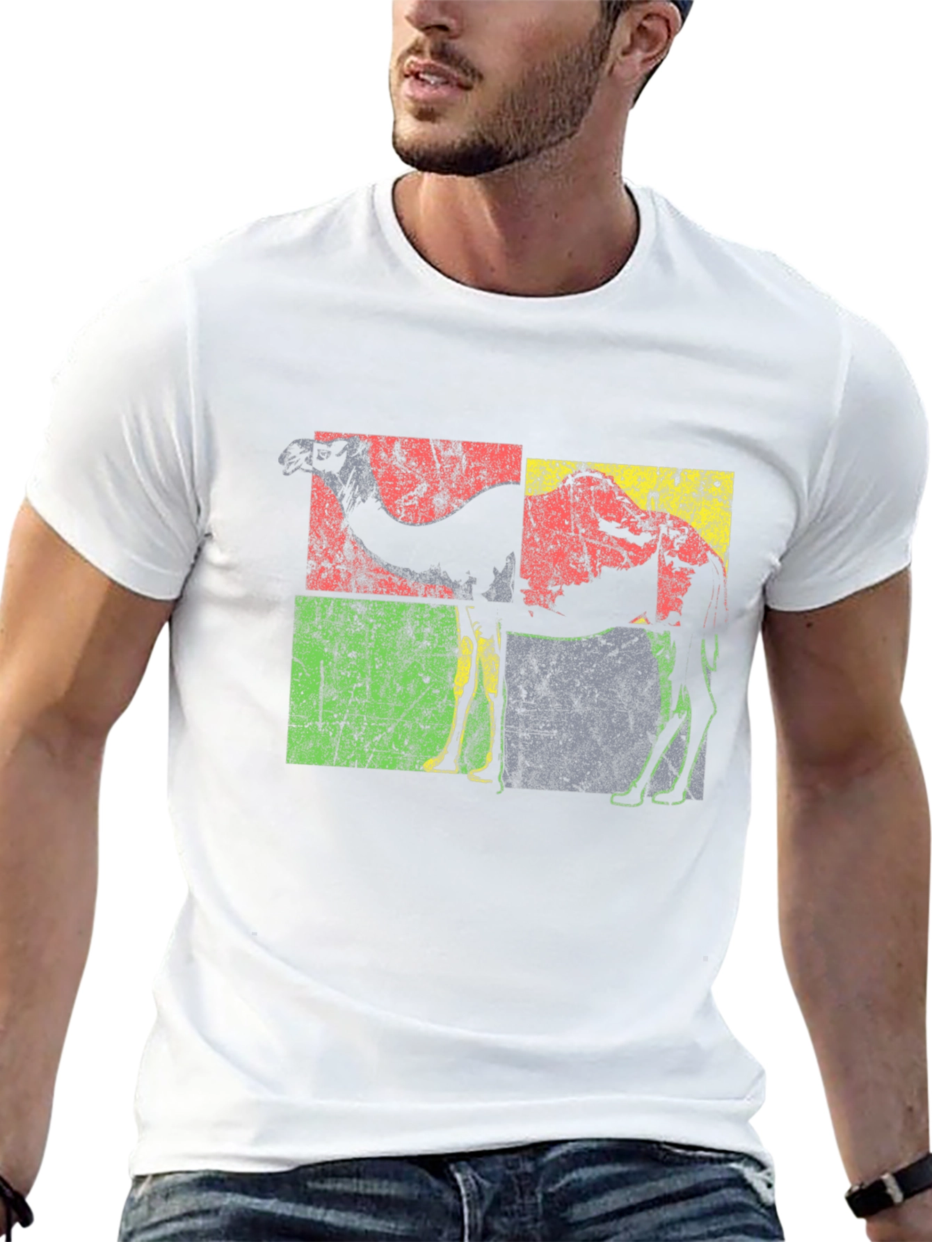 Vintage Camel Graphic T-Shirt - Retro Style