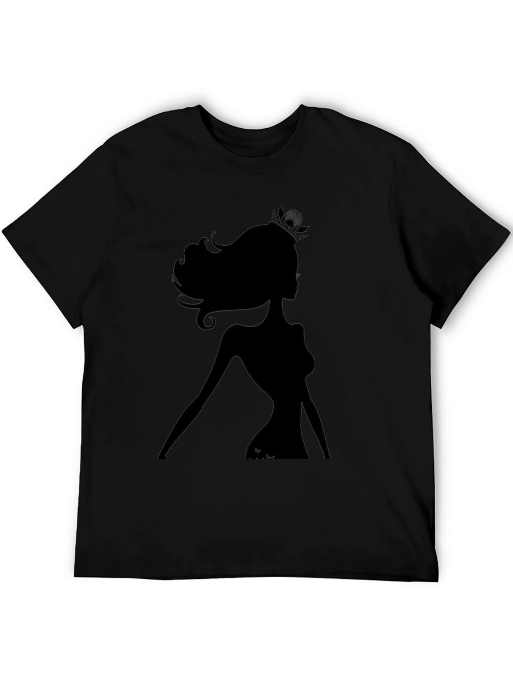 Silhouette Queen Graphic Tee - Black