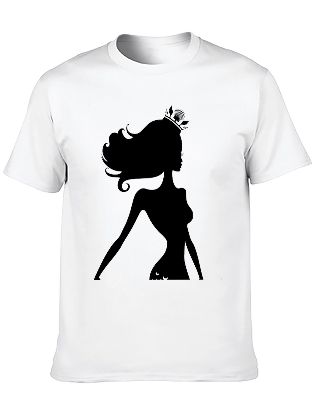 Silhouette Queen Graphic Tee - Black