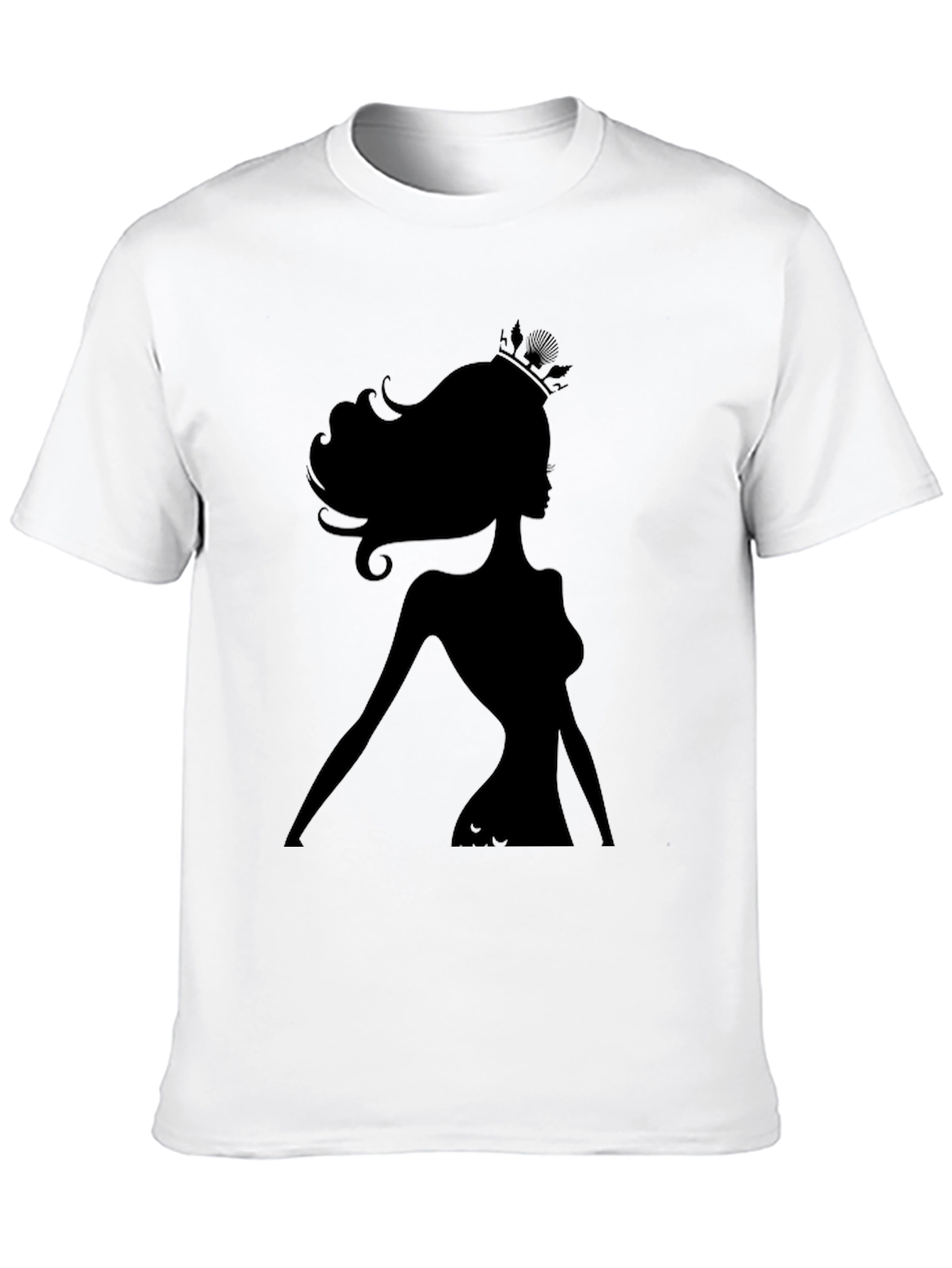 Silhouette Queen Graphic Tee - Black