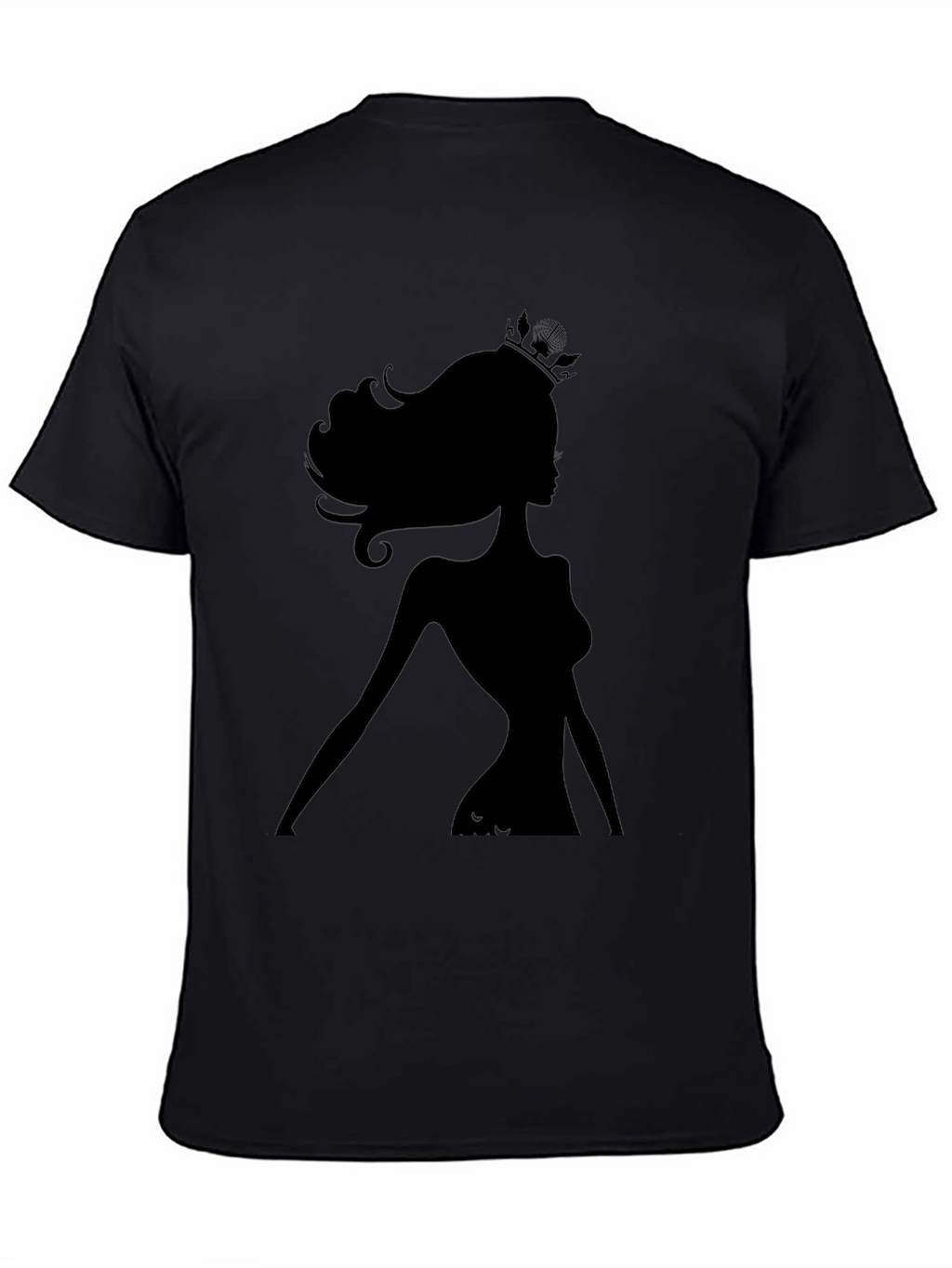 Silhouette Queen Graphic Tee - Black