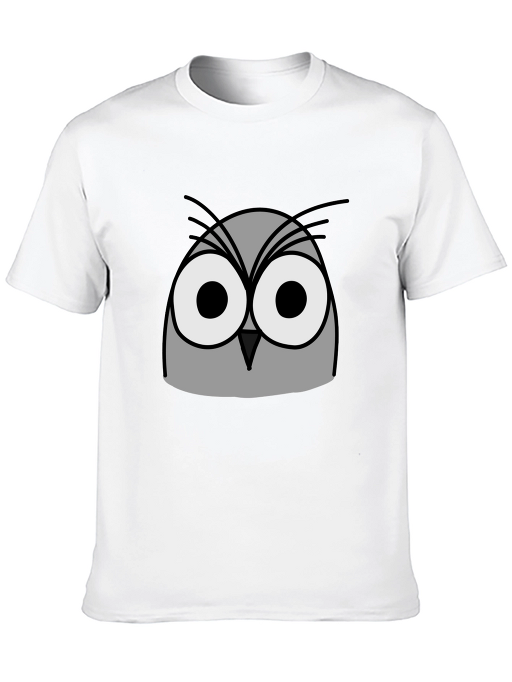 Owl Graphic Print Black T-Shirt