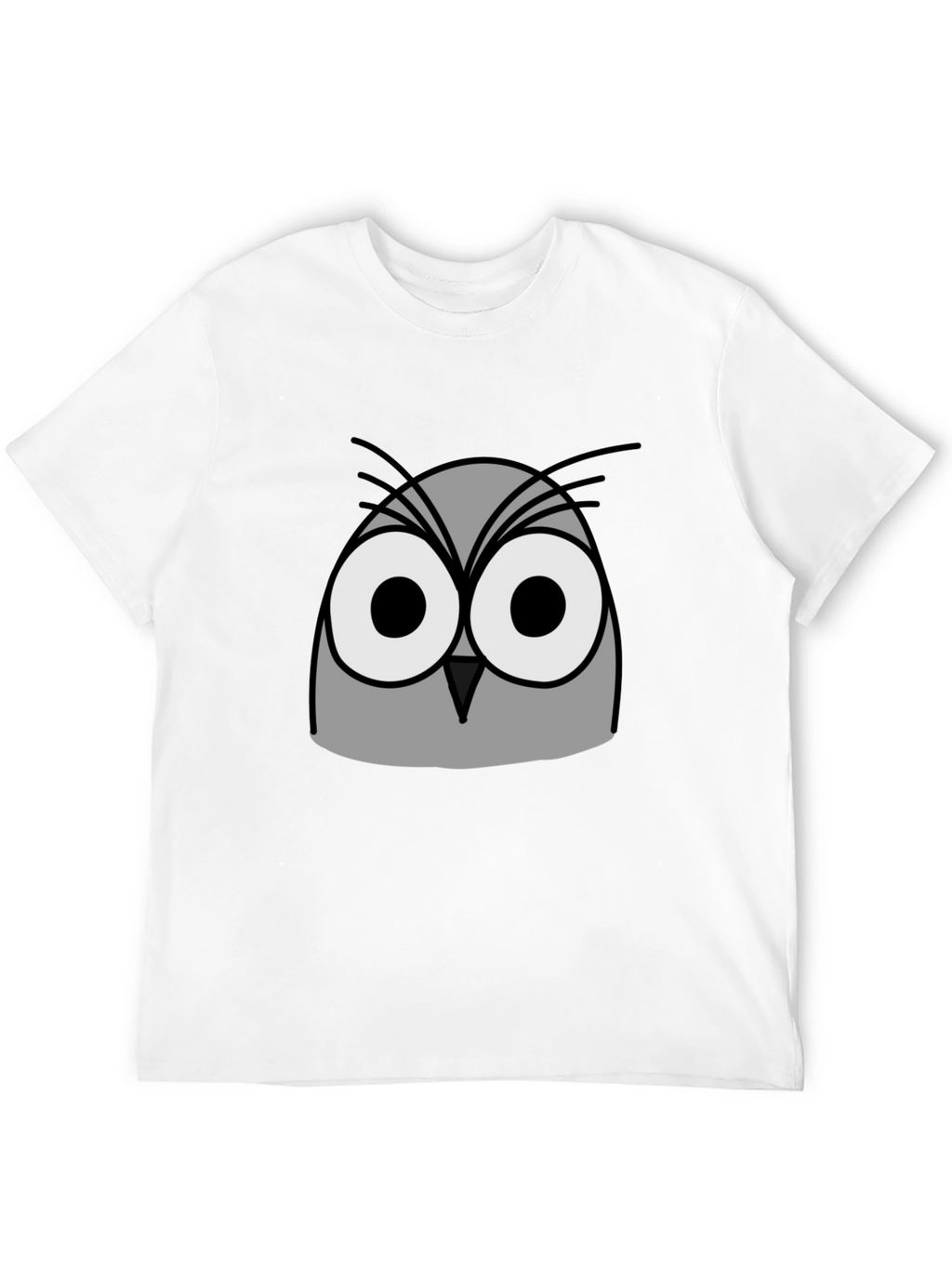 Owl Graphic Print Black T-Shirt
