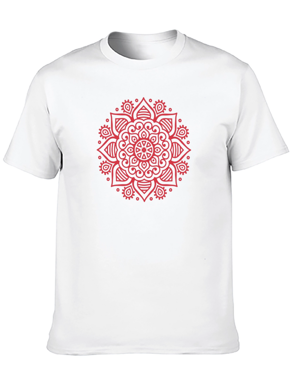 Mandala Print Crew Neck T-Shirt