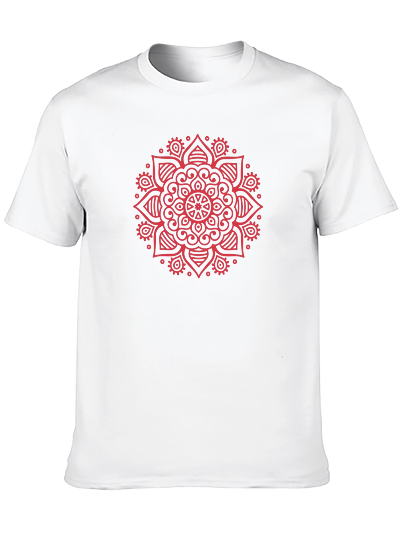 Mandala Print Crew Neck T-Shirt
