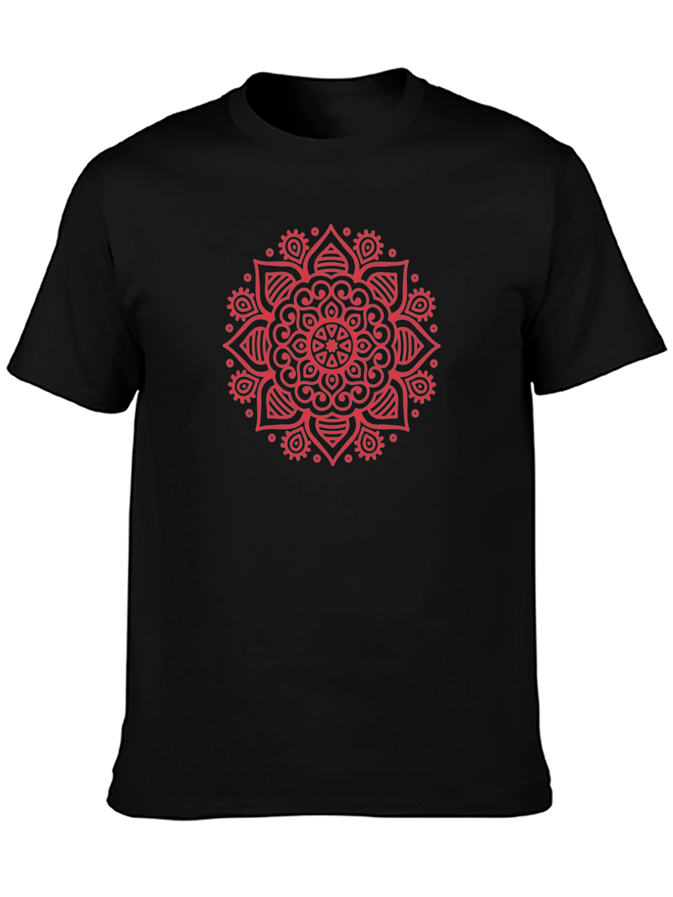 Mandala Print Crew Neck T-Shirt