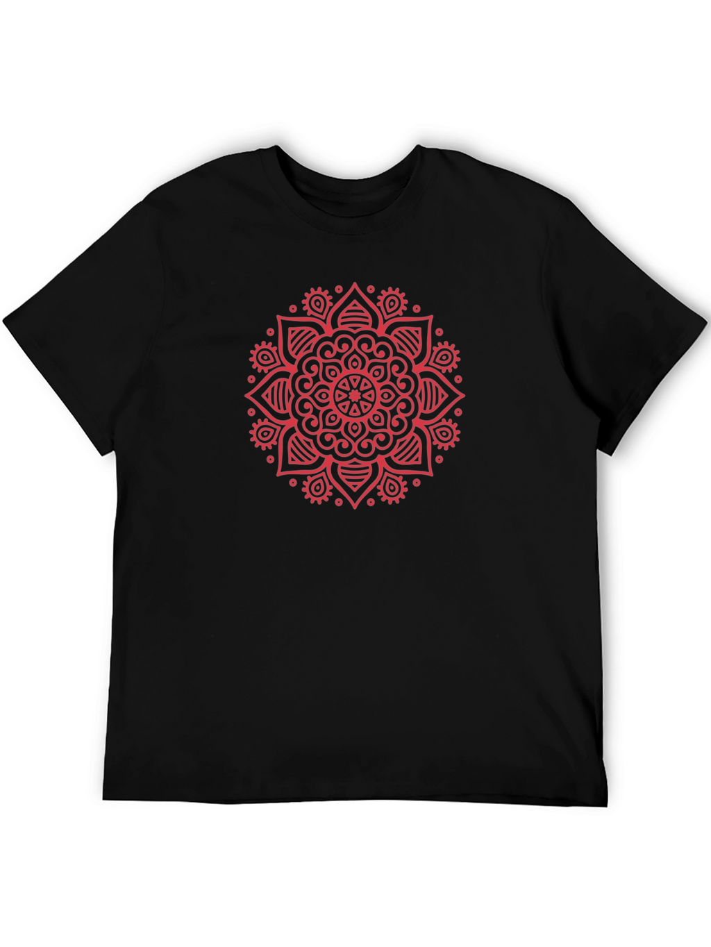 Mandala Print Crew Neck T-Shirt