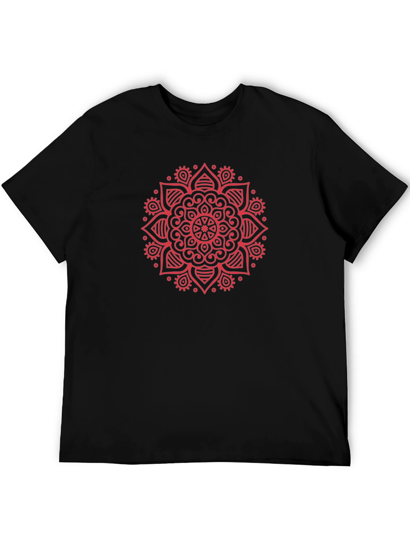 Mandala Print Crew Neck T-Shirt