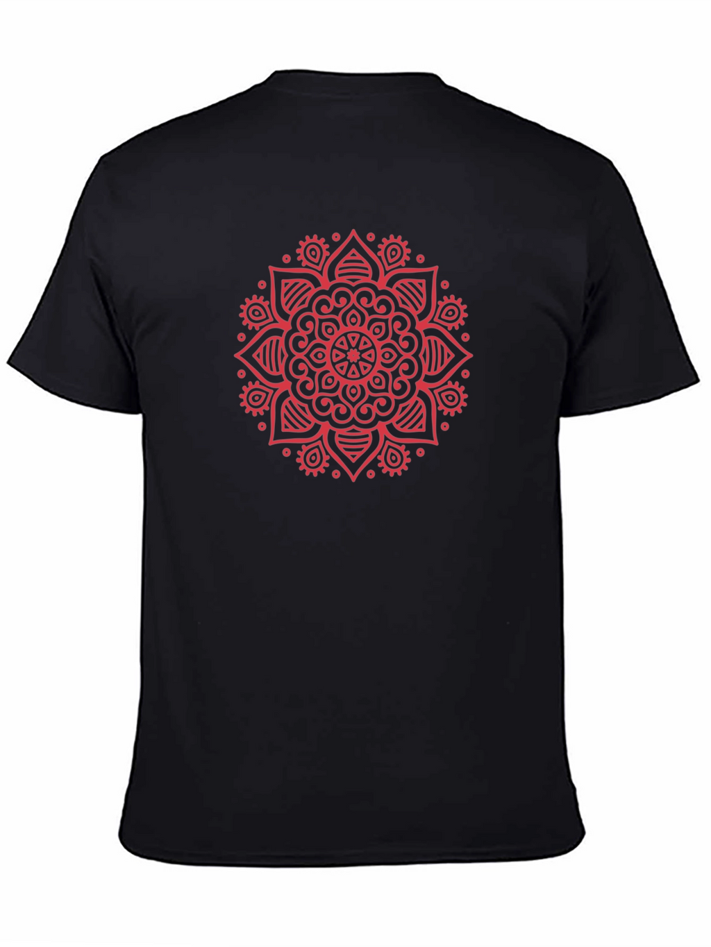 Mandala Print Crew Neck T-Shirt