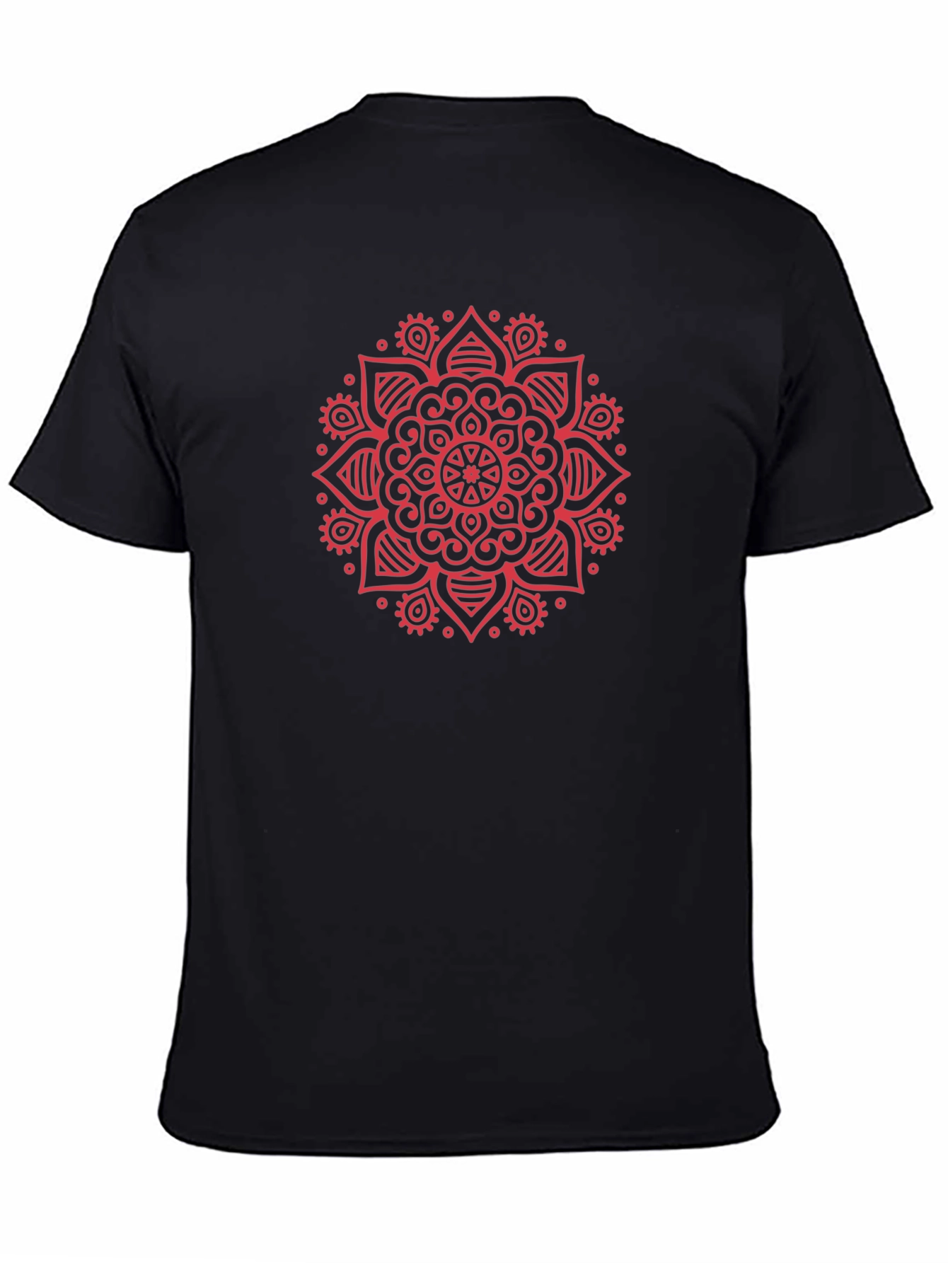 Mandala Print Crew Neck T-Shirt