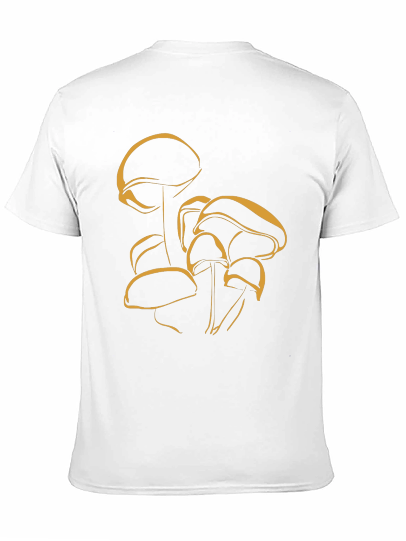 Mushroom Graphic Tee - Stylish Black Cotton T-Shirt