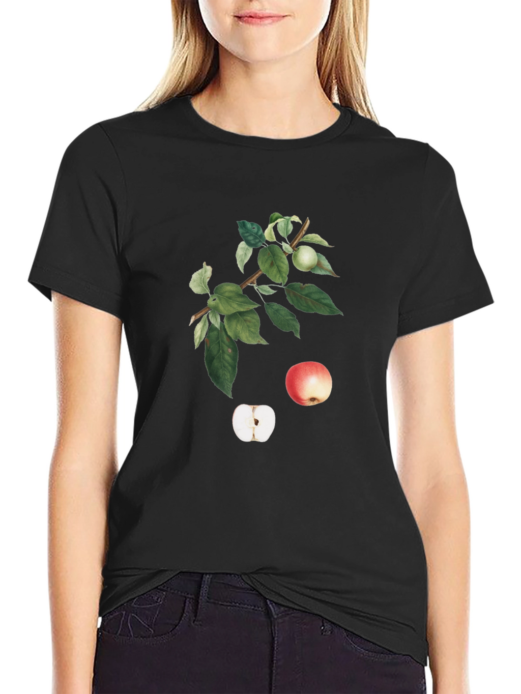 Apple Orchard Graphic T-Shirt - Black