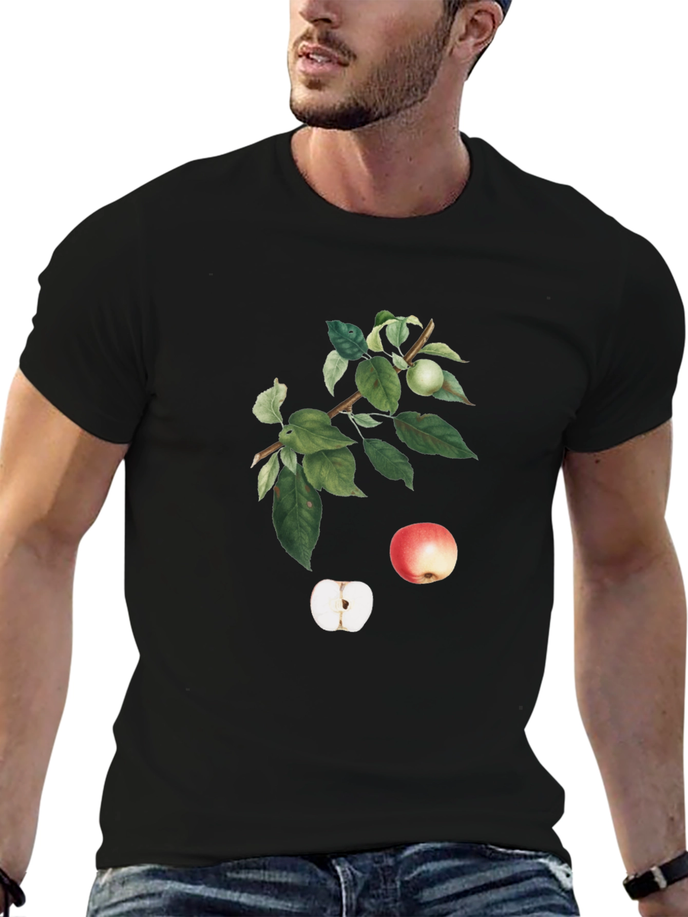 Apple Orchard Graphic T-Shirt - Black