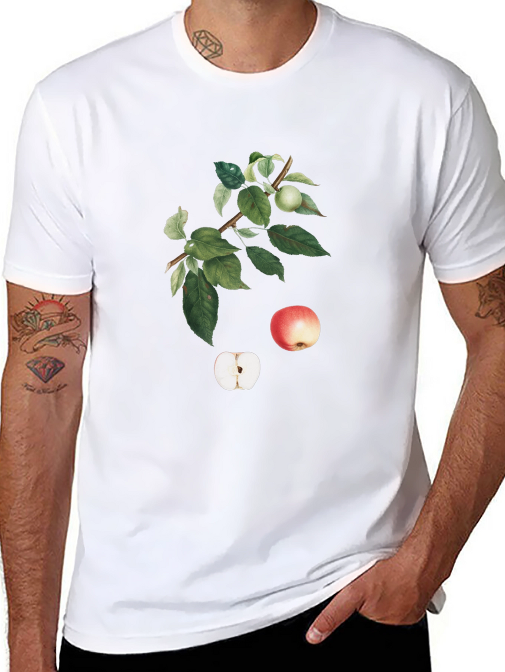 Apple Orchard Graphic T-Shirt - Black