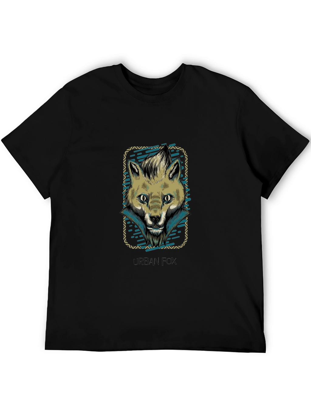 Urban Fox Graphic Print Crew Neck T-Shirt