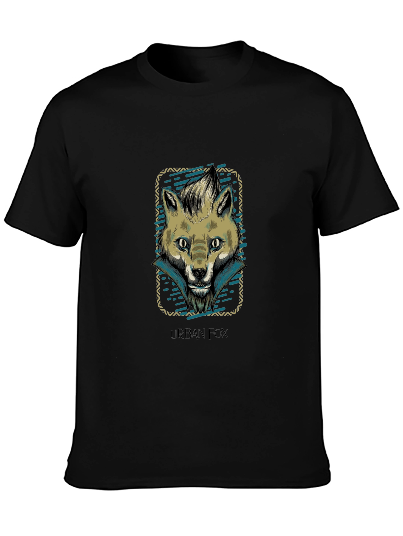 Urban Fox Graphic Print Crew Neck T-Shirt