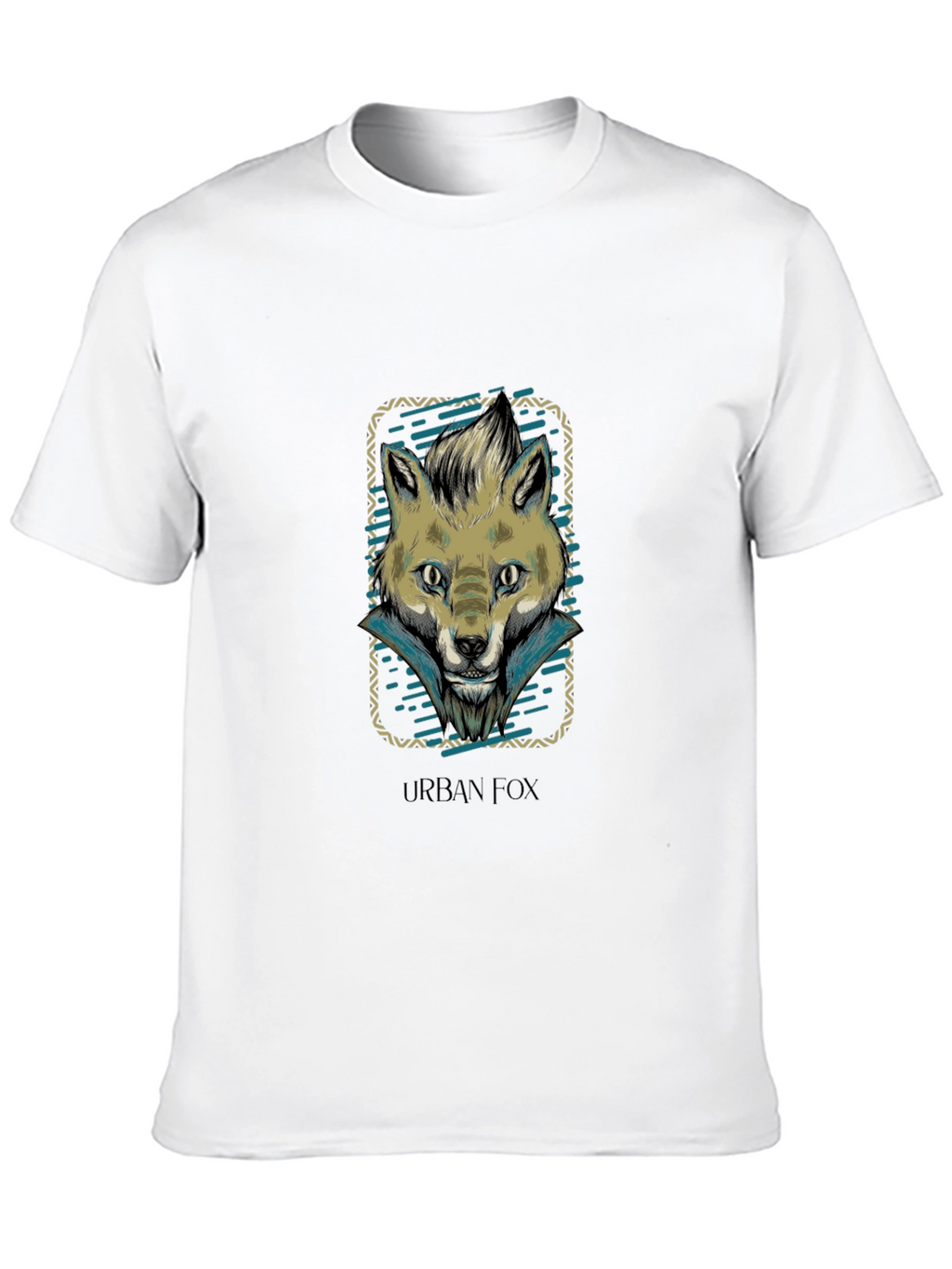 Urban Fox Graphic Print Crew Neck T-Shirt
