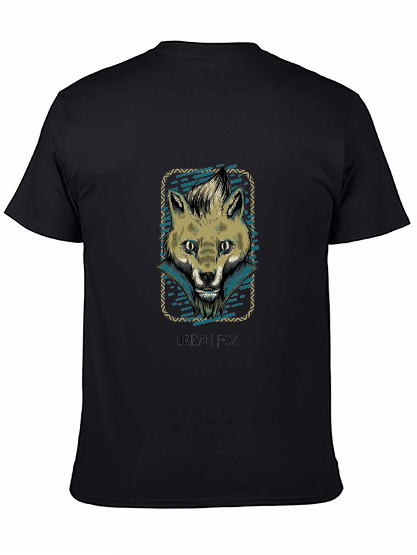 Urban Fox Graphic Print Crew Neck T-Shirt