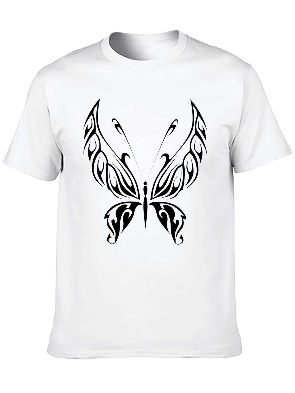 Butterfly Tattoo Graphic Black T-Shirt