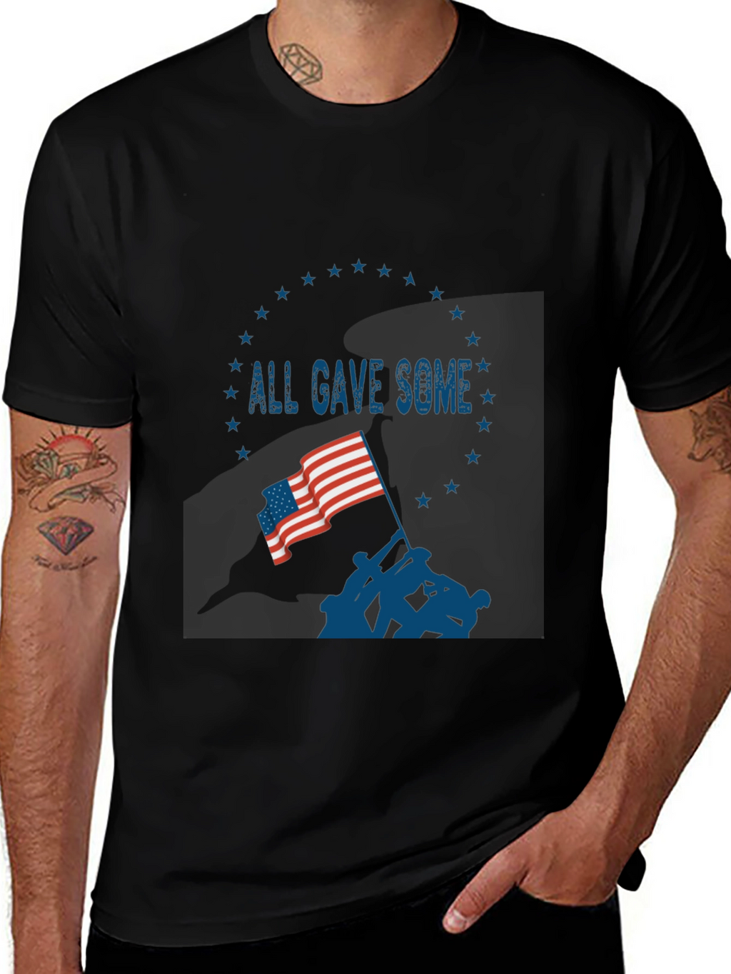 All Gave Some Patriotic Graphic T-Shirt