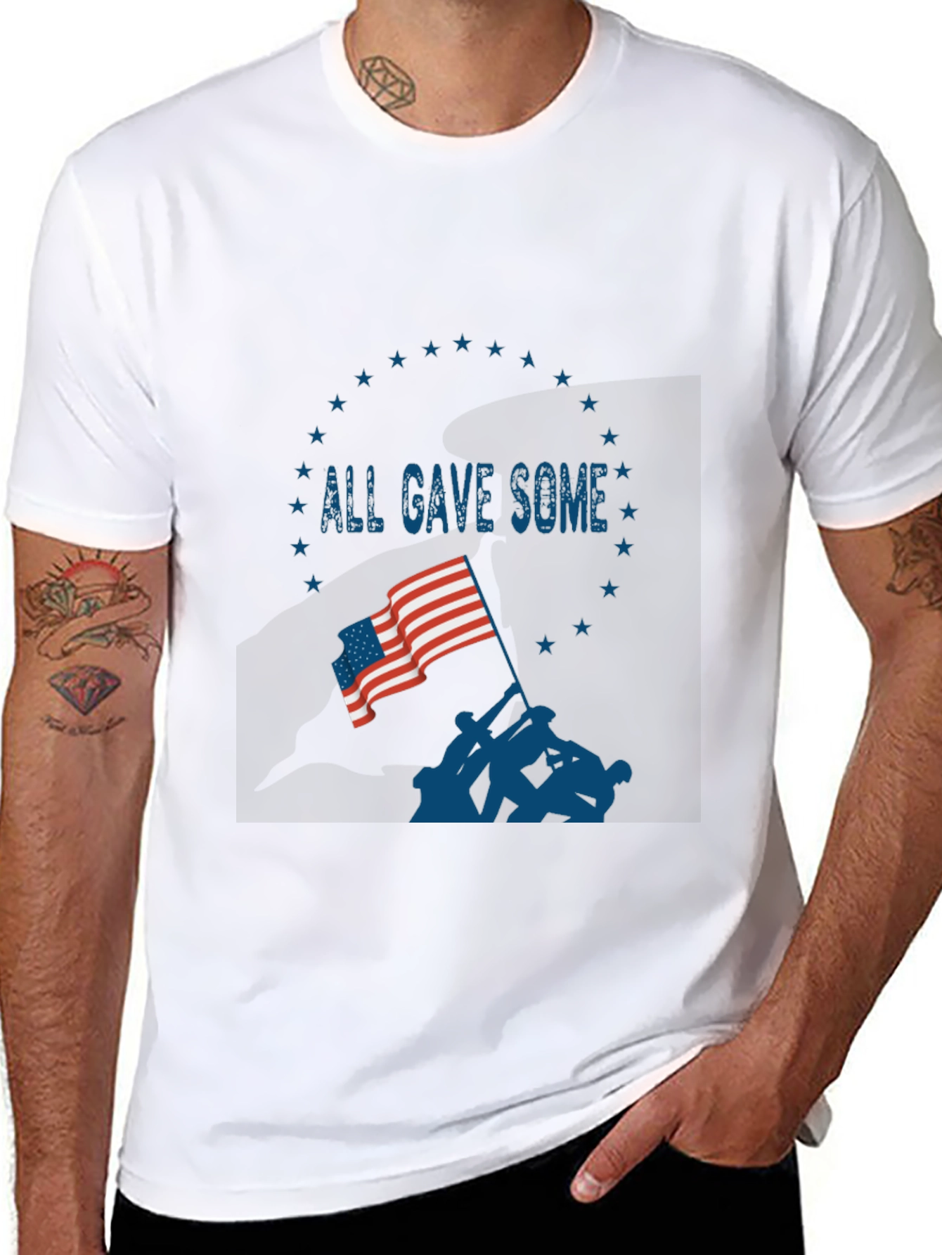 All Gave Some Patriotic Graphic T-Shirt