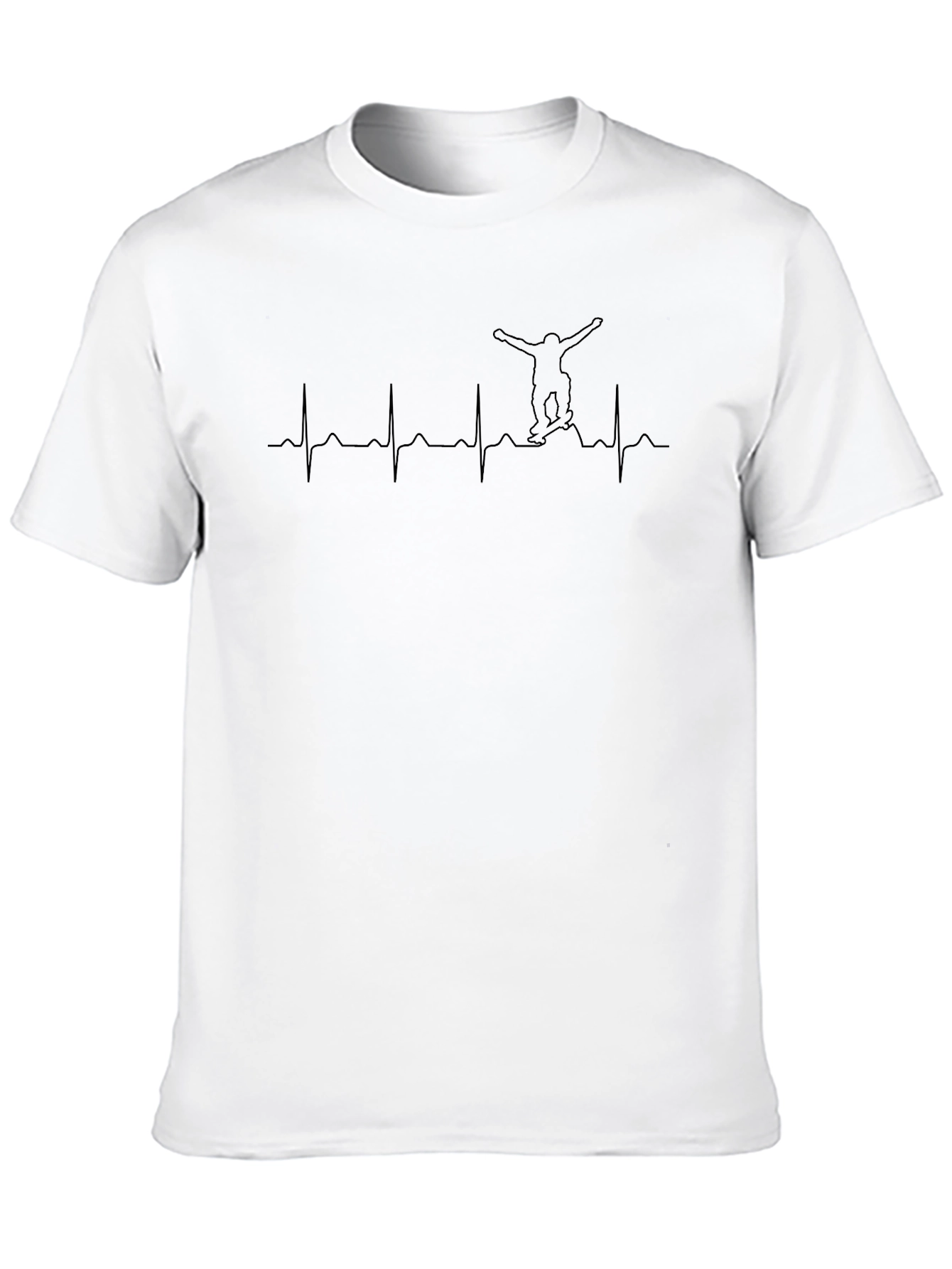 Snowboarding Heartbeat Graphic T-Shirt