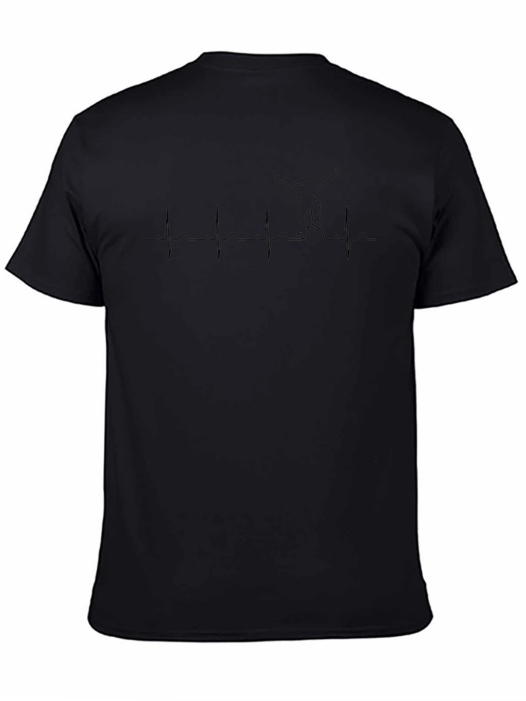 Snowboarding Heartbeat Graphic T-Shirt
