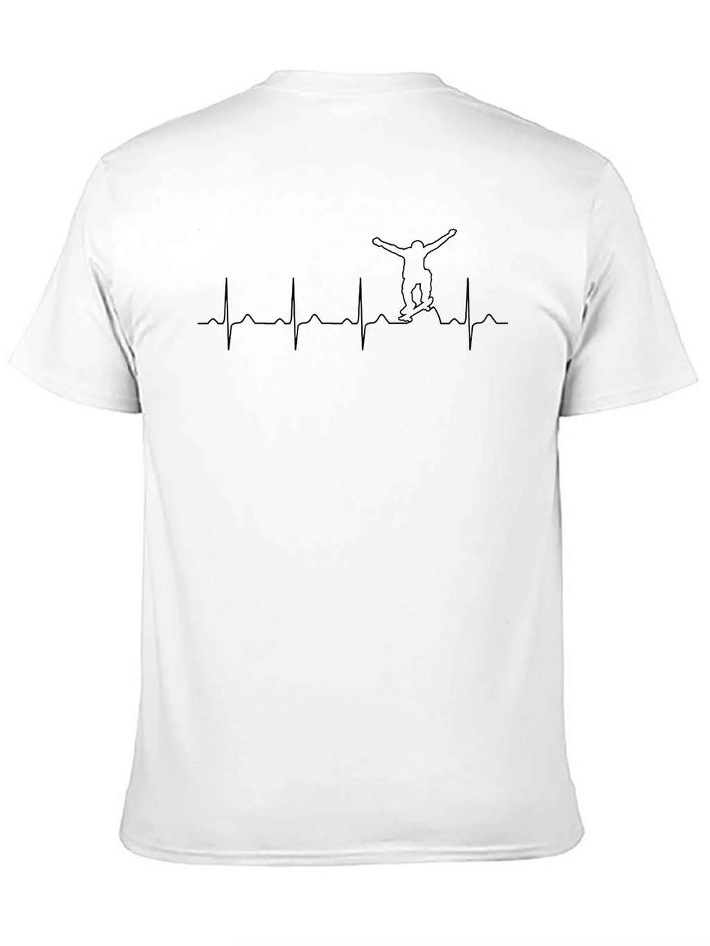 Snowboarding Heartbeat Graphic T-Shirt