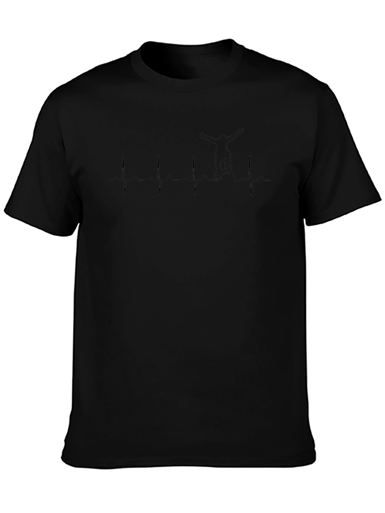 Snowboarding Heartbeat Graphic T-Shirt
