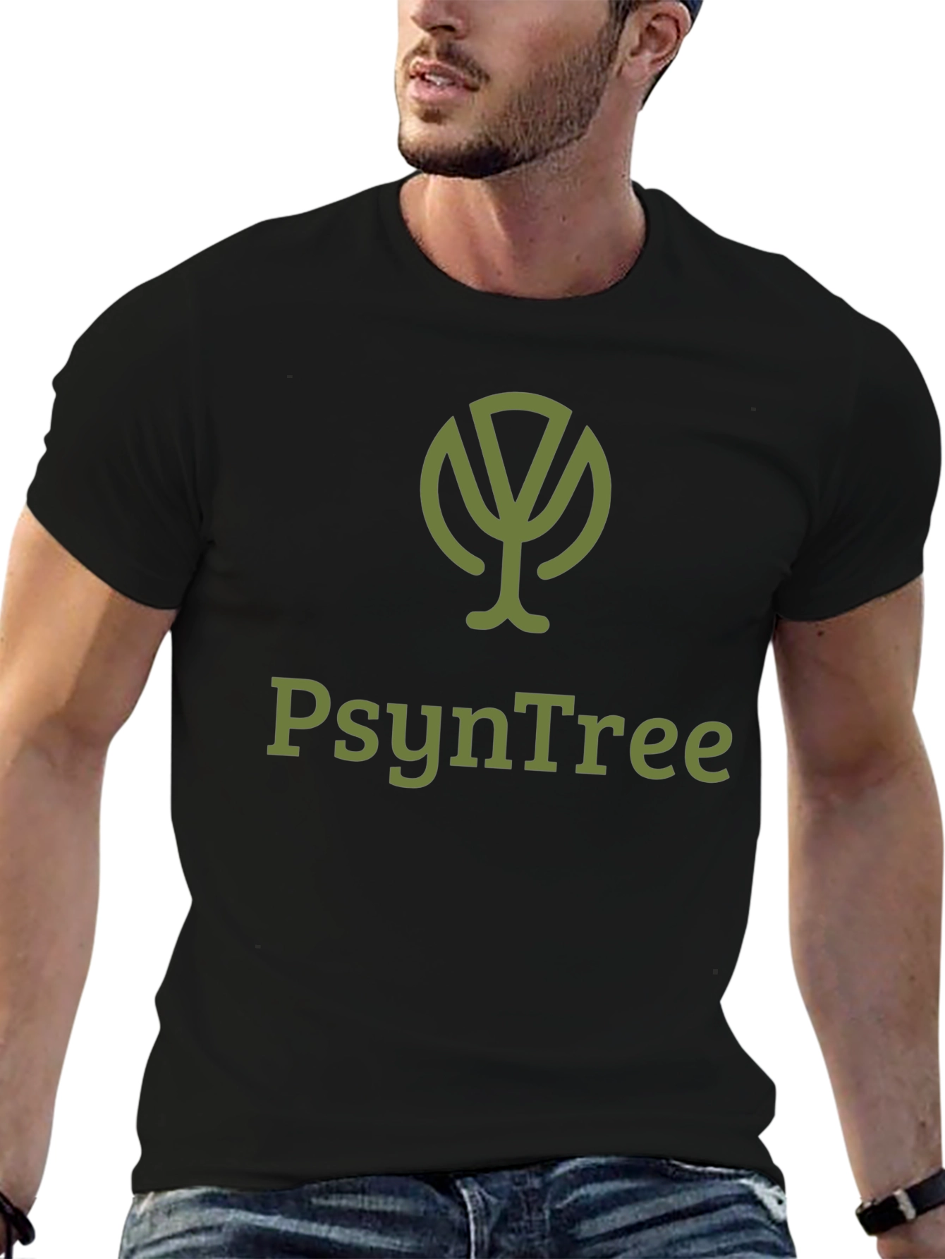 PsyNTree Black T-Shirt - Unique Graphic Tee