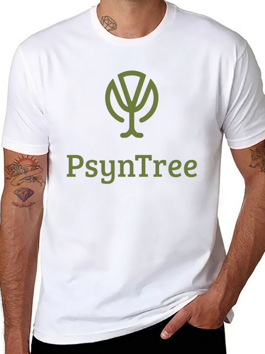 PsyNTree Black T-Shirt - Unique Graphic Tee