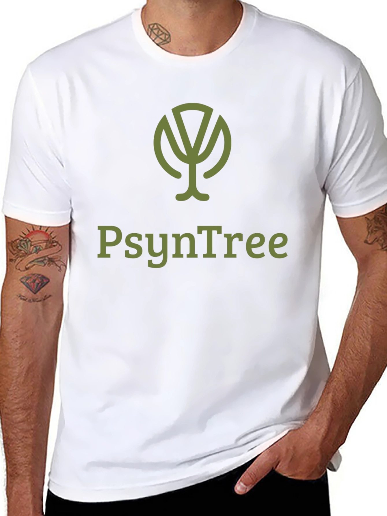 PsyNTree Black T-Shirt - Unique Graphic Tee