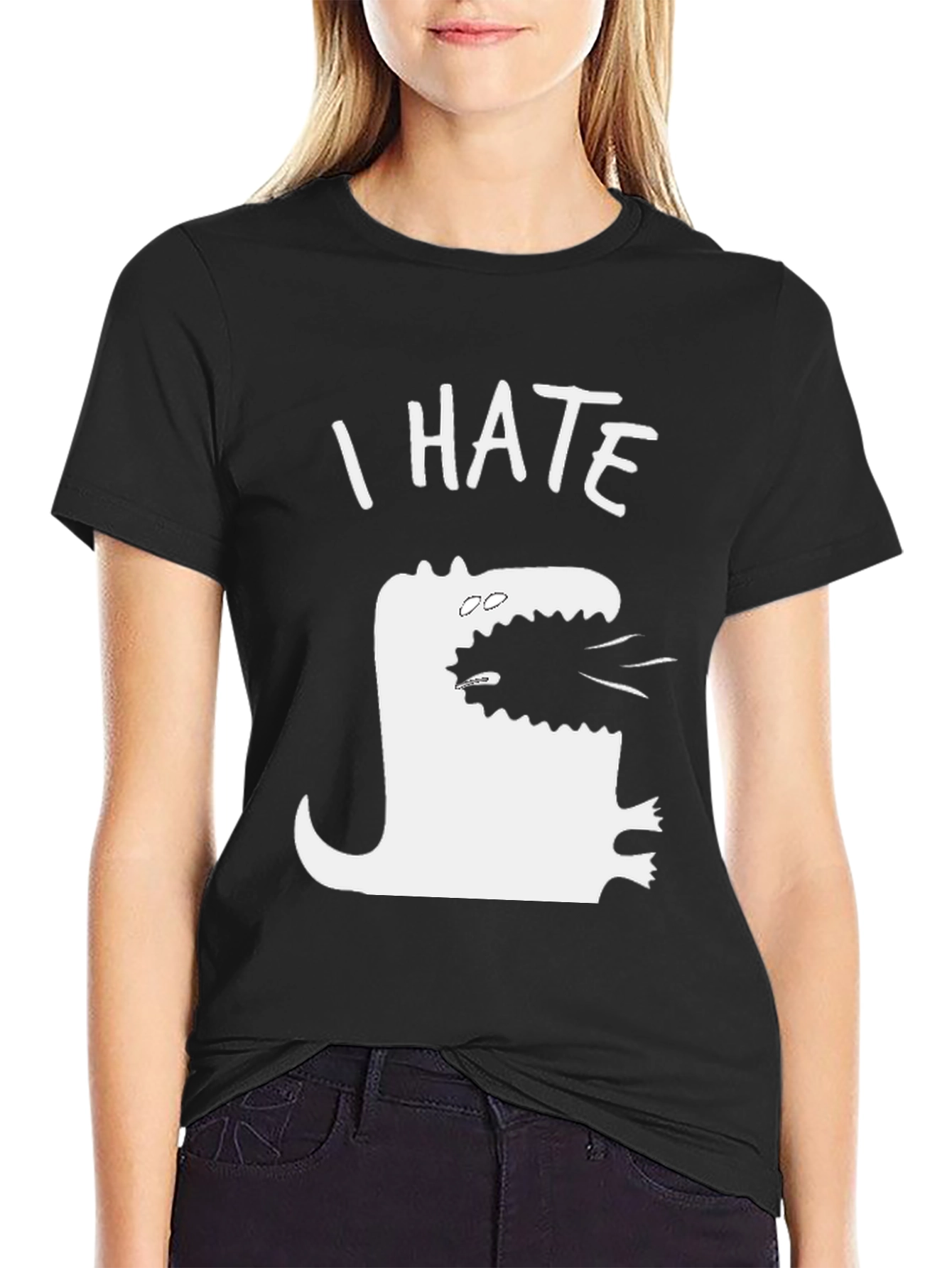 I Hate T-Rex Funny Graphic Tee