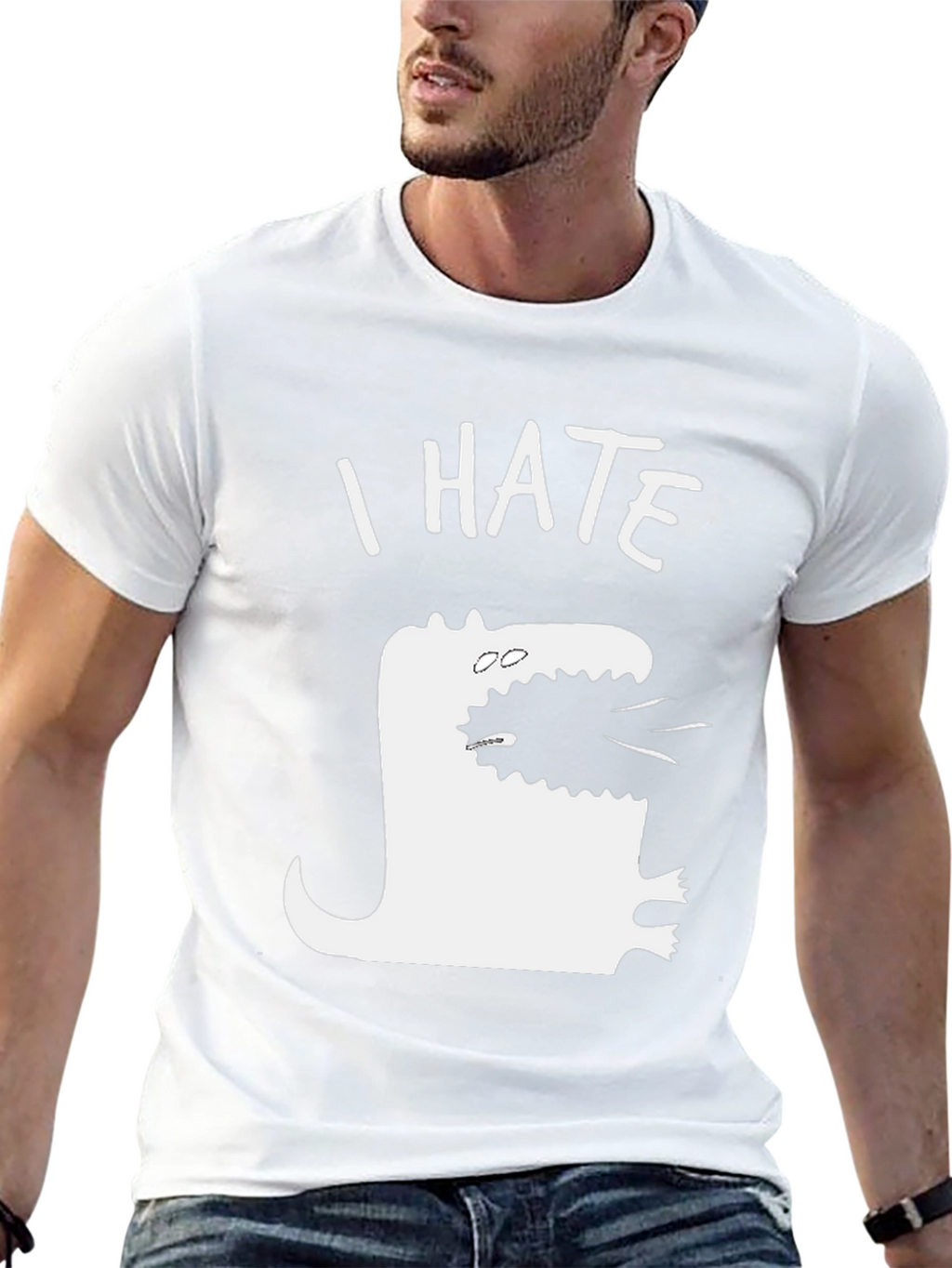 I Hate T-Rex Funny Graphic Tee