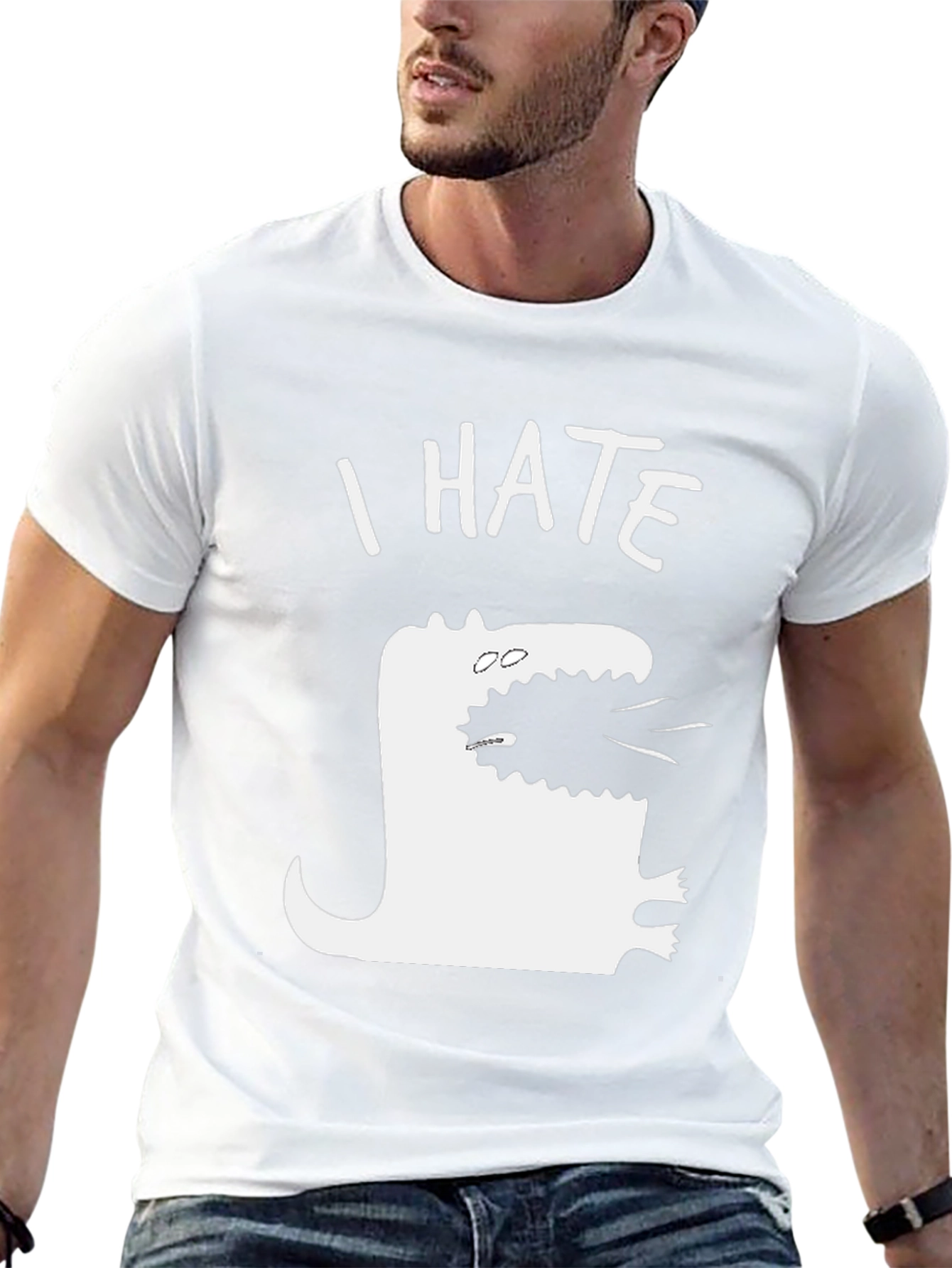 I Hate T-Rex Funny Graphic Tee