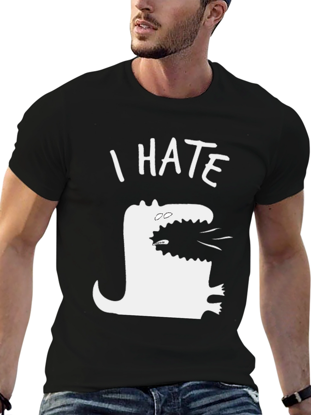 I Hate T-Rex Funny Graphic Tee