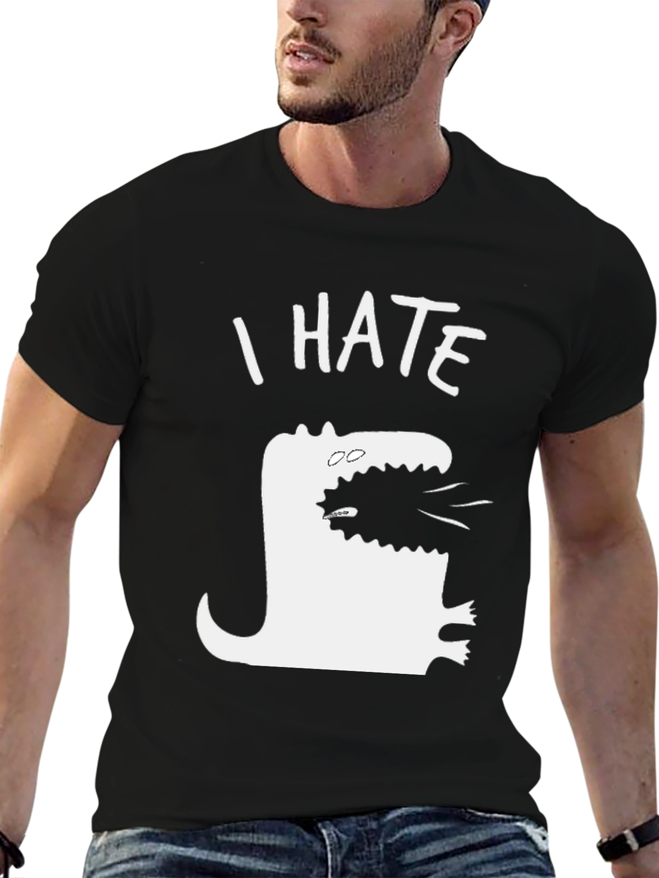 I Hate T-Rex Funny Graphic Tee